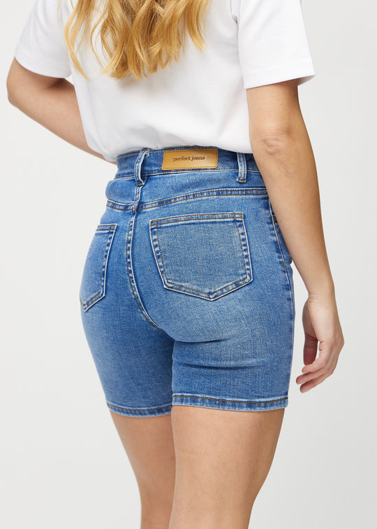 Blå shorts til kvinder fra Perfect Jeans
